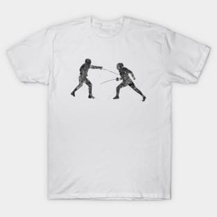 Fencing black and white T-Shirt